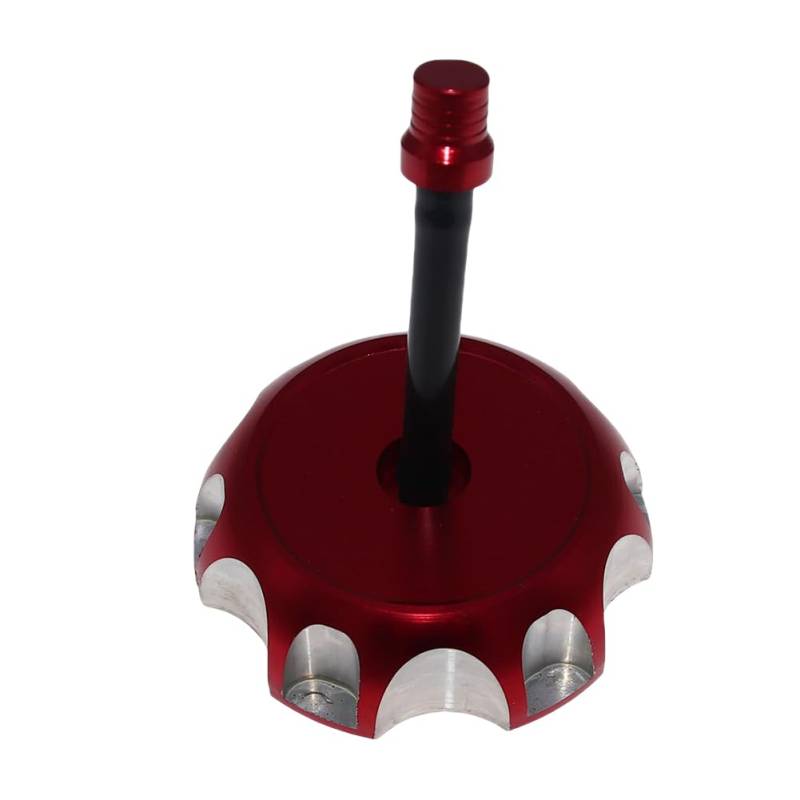 Benzin Tankdeckel Schloss Gas Kraftstoff Benzin Tankdeckel Aluminium Legierung Benzin Tankdeckel Abdeckung 60mm für CRF250 450 XR250 250R CRF450X(Red) von GANGEV