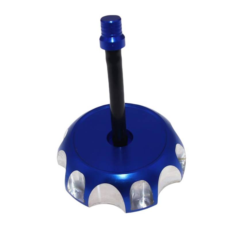 Benzin Tankdeckel Schloss Motorrad CNC Tankdeckel, Aluminiumlegierung Benzintankdeckel Abdeckung 60mm für CRF250 450 XR250 250R CRF450X(Blue) von GANGEV