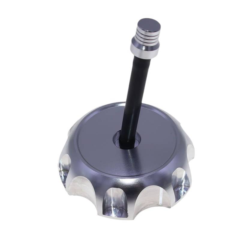 Benzin Tankdeckel Schloss Motorrad CNC Tankdeckel, Aluminiumlegierung Benzintankdeckel Abdeckung 60mm für CRF250 450 XR250 250R CRF450X(Smoke) von GANGEV