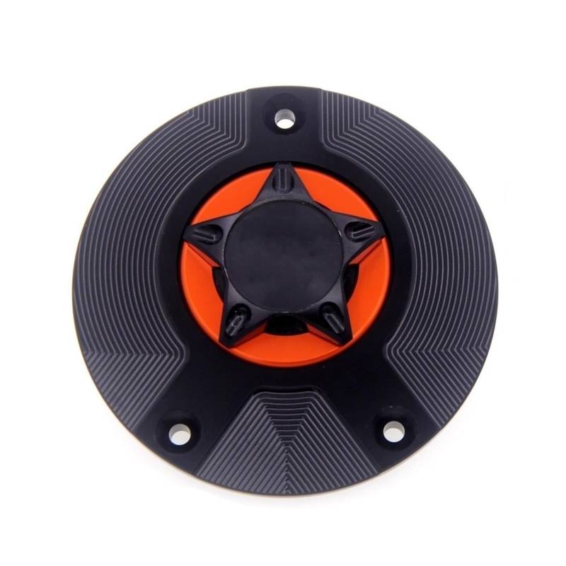 Benzin Tankdeckel Schloss Motorrad Keyless Kraftstoff Tankdeckel Abdeckung Für Für Für NI&nja ZX-6R 636 ZX636R 2007-2018(Orange N) von GANGEV