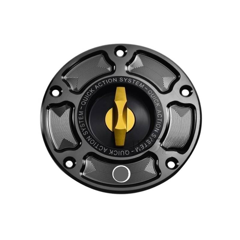 Benzin Tankdeckel Schloss Motorrad Kraftstoff Tank Kappe Kraftstoff Tank Kappe Für Für Panigale V2 899 959 1199 1299 Zubehör Keyless Gas Tank Abdeckung(Gold-I) von GANGEV