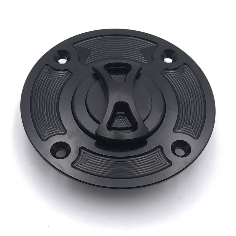 Benzin Tankdeckel Schloss Motorrad Release Tank Tankdeckel Fall Gas Abdeckung Für GSF1200 Ba&ndit GSXR1300 1999-2007 GSXR 600 750(Black and red) von GANGEV