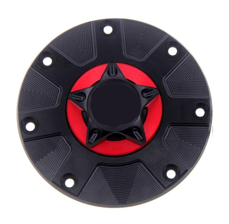 Benzin Tankdeckel Schloss Motorrad Zubehör Flüssigkeit Reservoir Cove Keyless Kraftstoff Tankdeckel Abdeckung Für CBR600F 2011 2012 2013 2014 CBR 600F(Red 2) von GANGEV