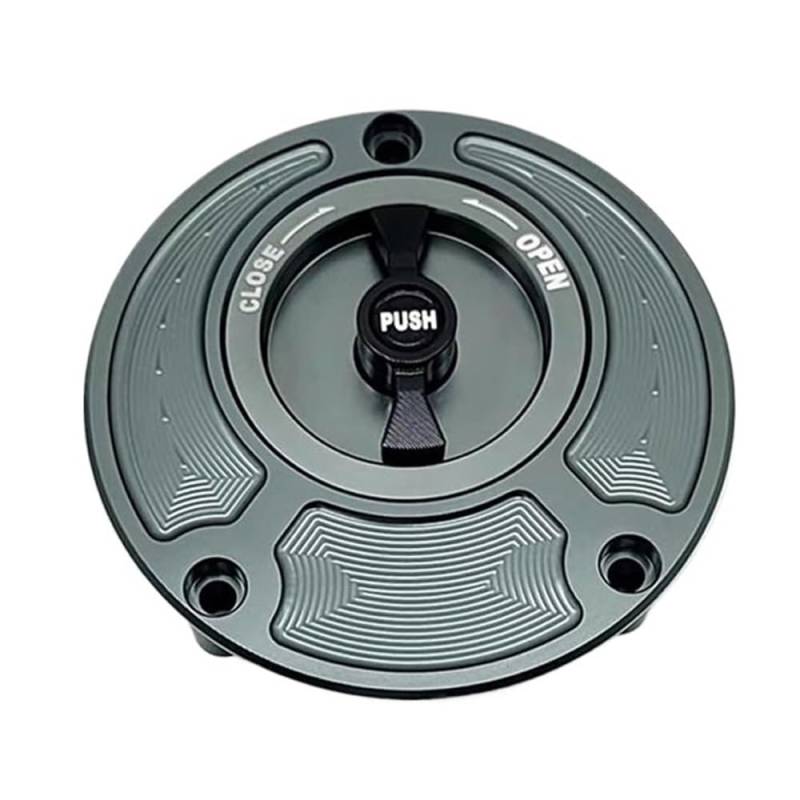 Benzin Tankdeckel Schloss Motorradzubehör Benzinabdeckung Tankdeckelabdeckung Für YZF R25 R3 2014–2018 YZF R125 2012 R15 2013–2014 R1 R6/R6S(Gray and Black) von GANGEV