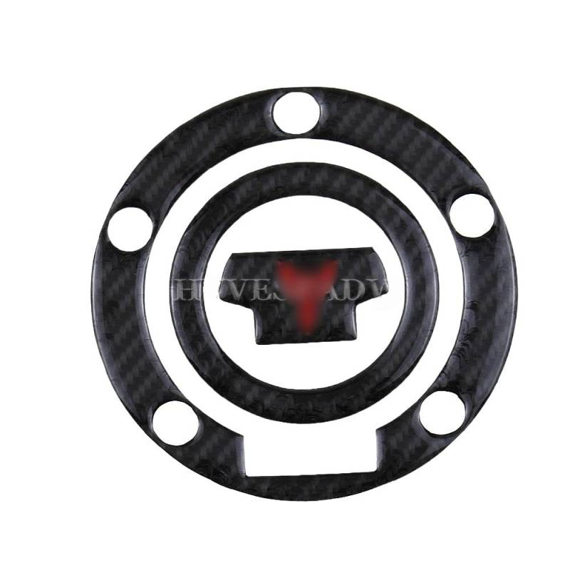 GANGEV Motorrad Tank Aufkleber Tankdeckel-Aufkleber aus Kohlefaser, Tankpad-Aufkleber für Ya&maha MT-07 MT-09 13–15 von GANGEV