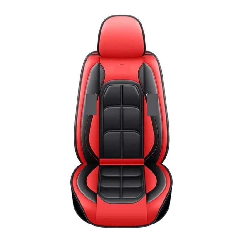 GANGEV Vordersitze universal 1 Stück PU Universal Fit Autositzbezug Ganzjahresschutzmatte Mit Weichem Kissen Komplettpaket Sitzbezug von GANGEV