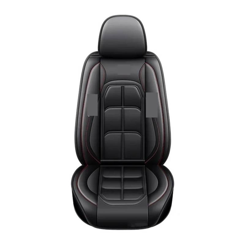 GANGEV Vordersitze universal 1 Stück PU Universal Fit Autositzbezug Ganzjahresschutzmatte Mit Weichem Kissen Komplettpaket Sitzbezug von GANGEV