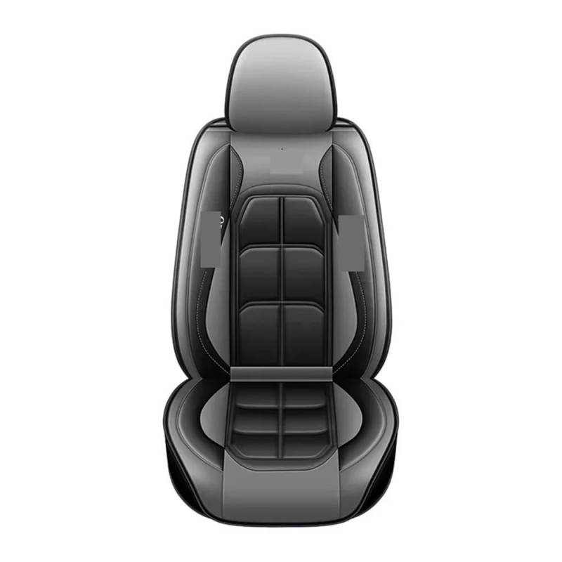 GANGEV Vordersitze universal 1 Stück PU Universal Fit Autositzbezug Ganzjahresschutzmatte Mit Weichem Kissen Komplettpaket Sitzbezug von GANGEV