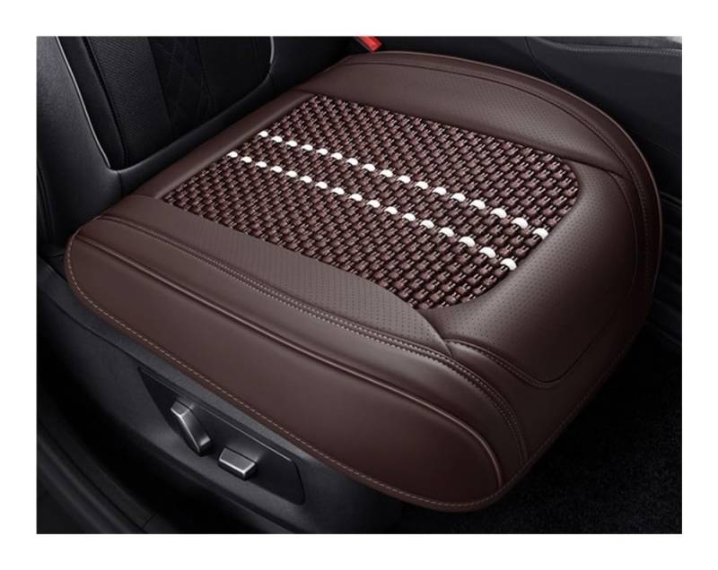GANGEV Vordersitze universal Autositz-Schutzbezug Atmungsaktives PU-Fahrersitz Rutschfestes Kissen Universalgröße Auto-Innenraummatte Für Dekorieren von GANGEV