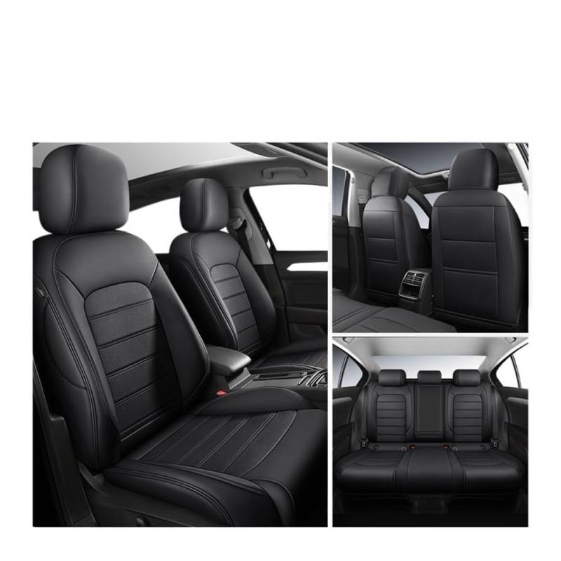GANGEV Vordersitze universal Autositzbezüge Für A4 B8 Für A3 8P TT Mk2 Für A5 Sportback Für Q3 Für A6 C8 Für Q7 4L Für Q5 Q2 A1 PU-Innenausstattung Autozubehör von GANGEV