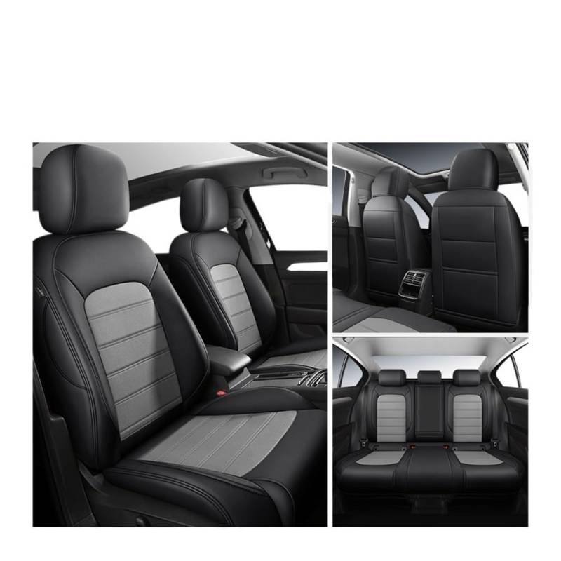 GANGEV Vordersitze universal Autositzbezüge Für A4 B8 Für A3 8P TT Mk2 Für A5 Sportback Für Q3 Für A6 C8 Für Q7 4L Für Q5 Q2 A1 PU-Innenausstattung Autozubehör von GANGEV