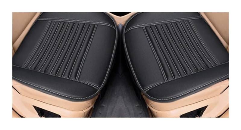 GANGEV Vordersitze universal Autositzbezüge PU-Sitzbezug-Kissen Universal-Autositzschutzkissen-Sets Innenstuhlmatten Pad Zubehör von GANGEV