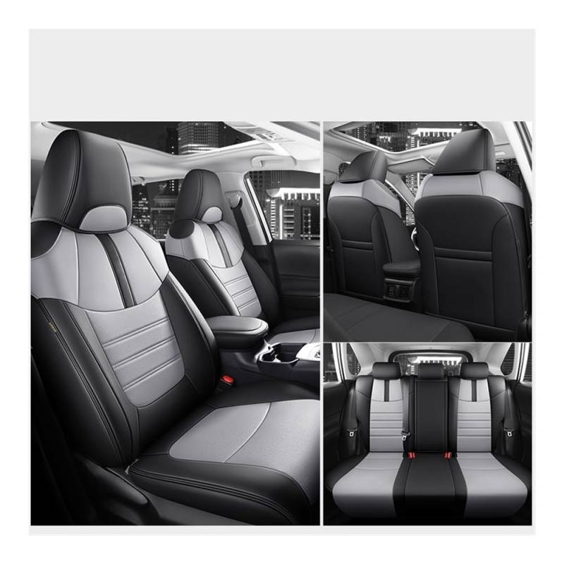 GANGEV Vordersitze universal Autositzbezug Speziell Für RAV4 2020 2021 2022 2023–2024, Komplett Bezogen, Mit Komplettem Set Für Vorne Und Hinten von GANGEV