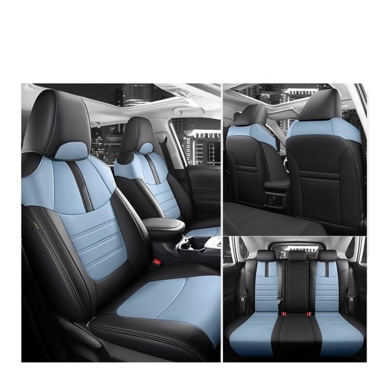 GANGEV Vordersitze universal Autositzbezug Speziell Für RAV4 2020 2021 2022 2023–2024, Komplett Bezogen, Mit Komplettem Set Für Vorne Und Hinten von GANGEV