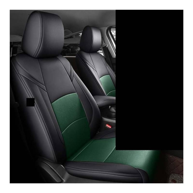GANGEV Vordersitze universal Spezielles Autozubehör Sitzbezüge Für 3-reihige 6-8-Sitzer Komplettset Mit Echtem PU von GANGEV