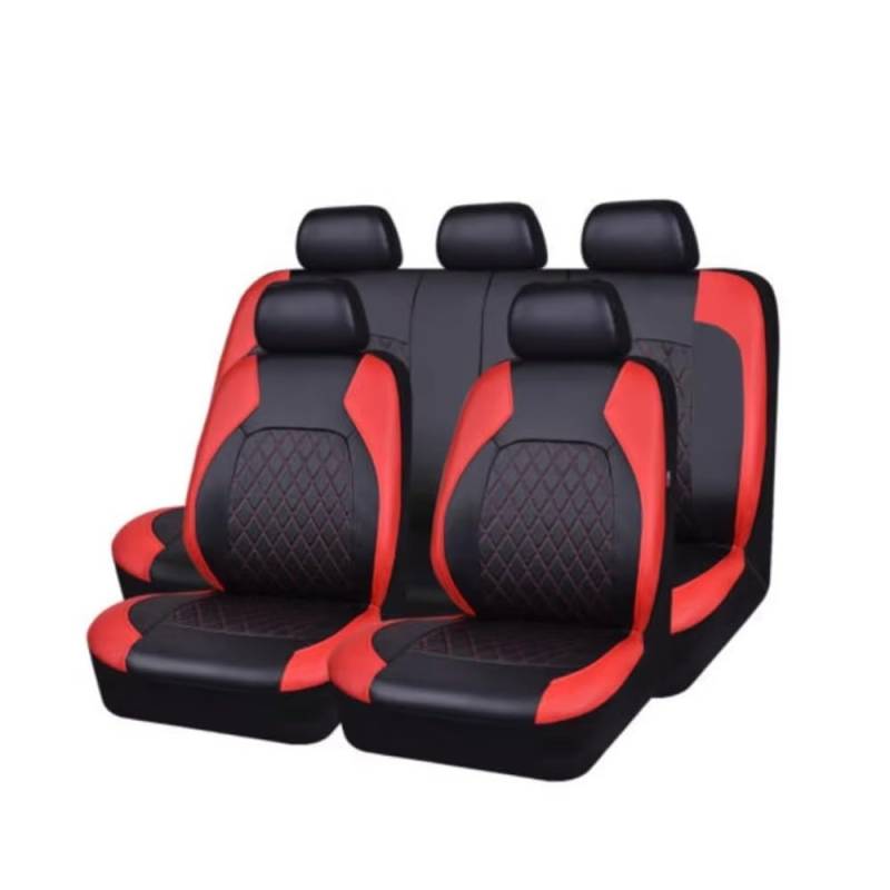 GANGEV Vordersitze universal Universal Auto PU Sitzbezug Pad Bequeme Sitzbezüge Schutz Auto Stuhl Protector Vier Saison Innen Zubehör von GANGEV