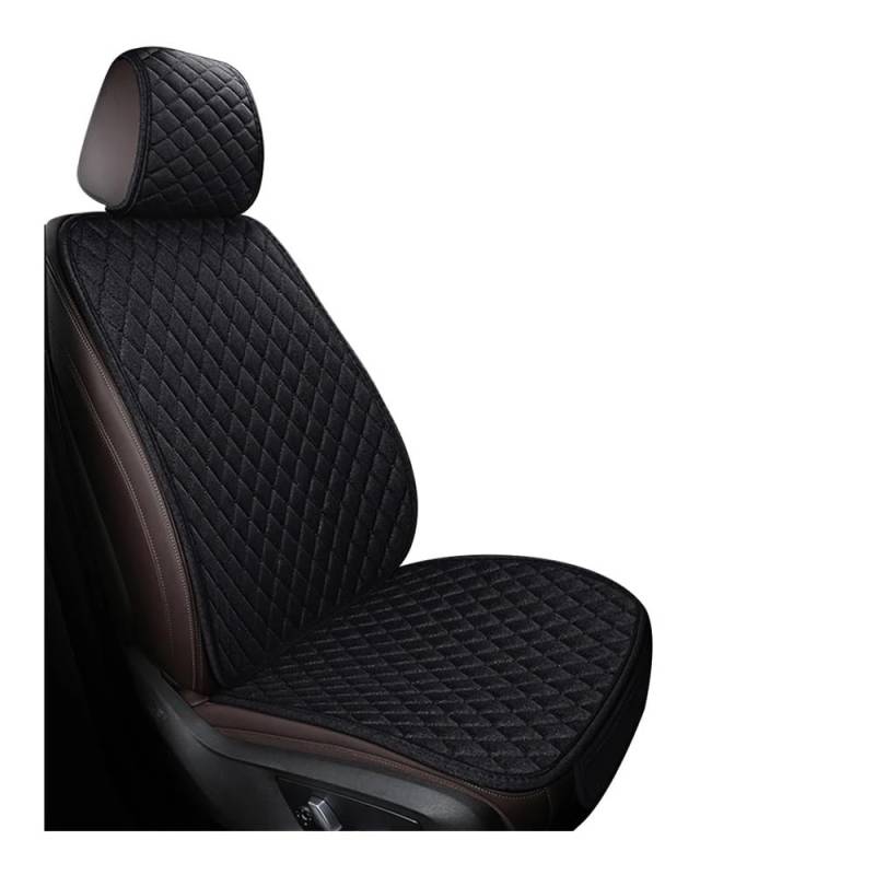 GANGEV Vordersitze universal Universal Flachs Auto Sitzbezug Vorne Hinten Kissen Komfortable Atmungsaktive Schutz Matte Vier Saison Auto Innen Zubehör von GANGEV