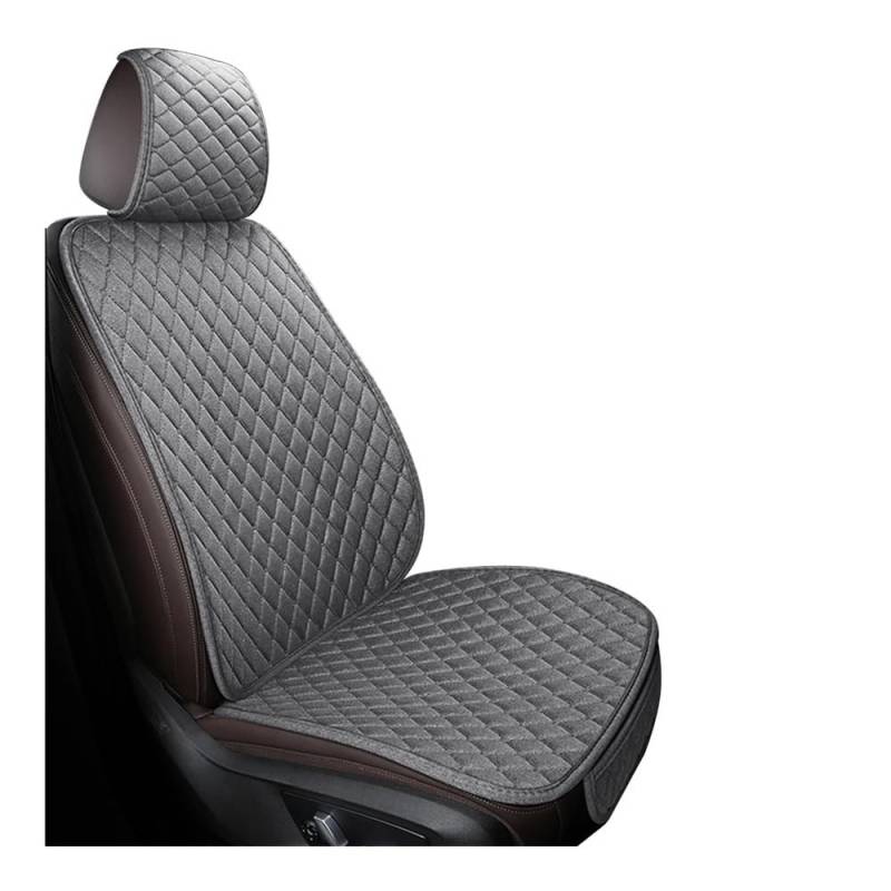 GANGEV Vordersitze universal Universal Flachs Auto Sitzbezug Vorne Hinten Kissen Komfortable Atmungsaktive Schutz Matte Vier Saison Auto Innen Zubehör von GANGEV