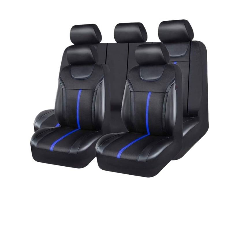 GANGEV Vordersitze universal Universelle PU-Autositzbezüge Mit Atmungsaktivem Airmesh Passend Für Die Meisten Autos SUV LKW Van Autozubehör Innenausstattung von GANGEV
