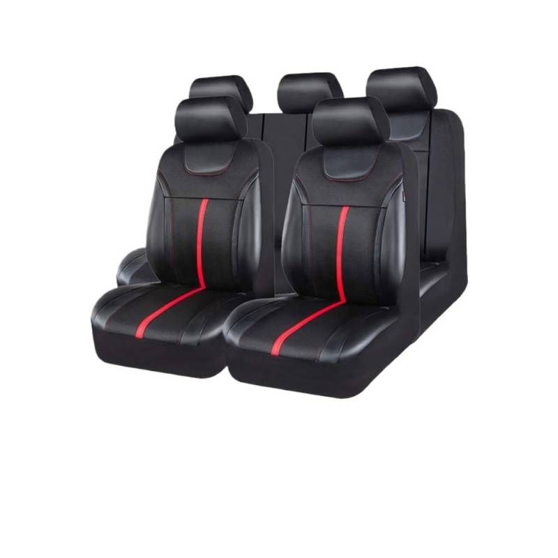 GANGEV Vordersitze universal Universelle PU-Autositzbezüge Mit Atmungsaktivem Airmesh Passend Für Die Meisten Autos SUV LKW Van Autozubehör Innenausstattung von GANGEV