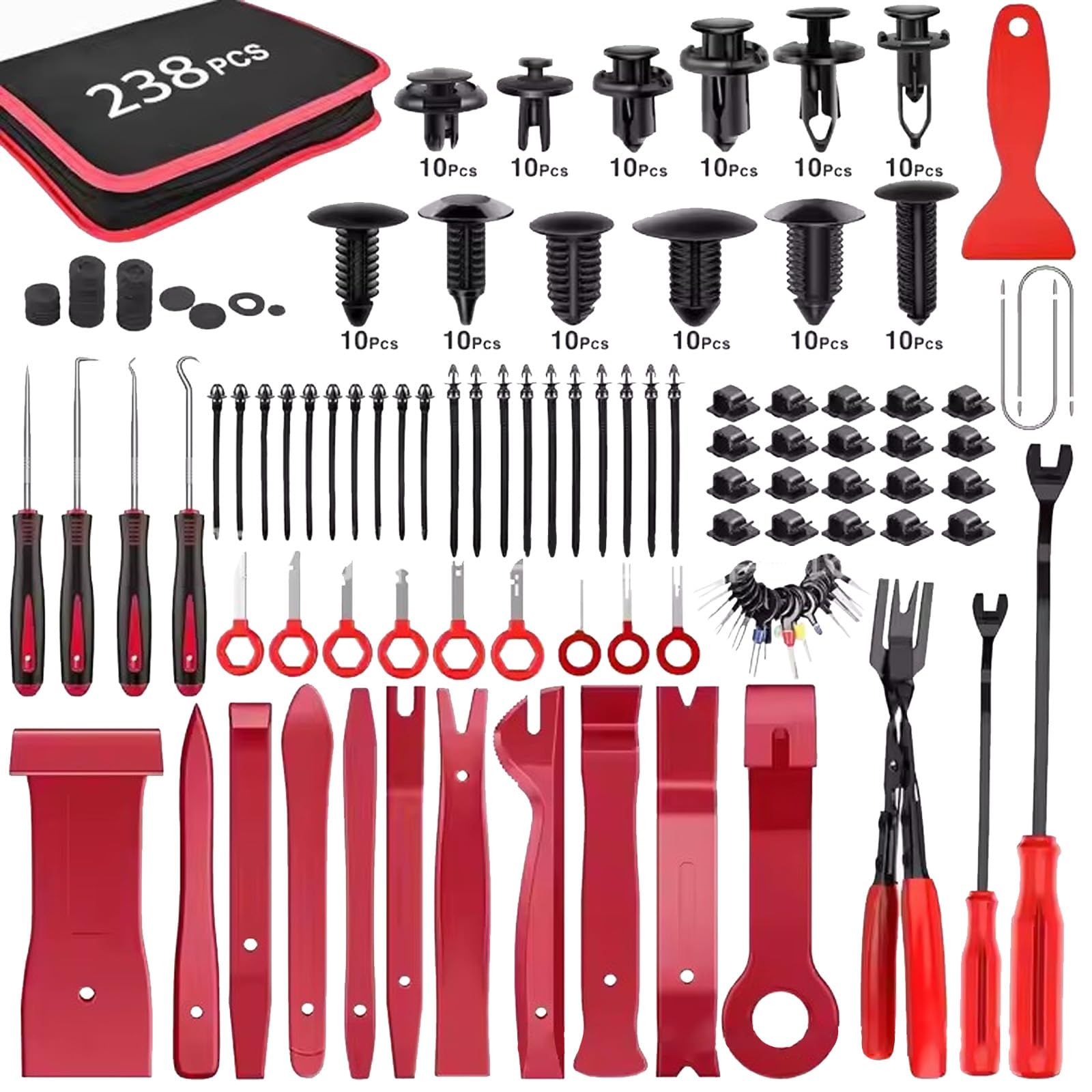 GAOFESA Professionelles Auto Reparatur Werkzeug Set 238pcs Enthält Pray Stangenclip Entferner Schraubendreher Upgrades Für Die Automatische Stereoanlage GAOFESA Professionelles Auto Reparatur Werkzeug Set 238pcs Enthält Pray Stangenclip Entferner Schraubendreher Upgrades Für Die Automatische Stereoanlage von GAOFESA