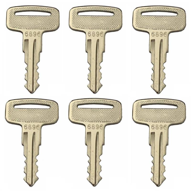 GAOHOU 6 Stück Ersatz-Zündschlüssel 160431 0160431 6896 Schlüssel Kompatibel mit Wacker Neuson Walze von GAOHOU