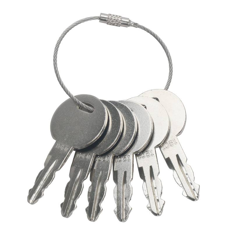 GAOHOU 6 Stück Thwaites 1051 Schlüssel für New Thwaites Dumper S101 Key oder 1051 Key Thwaites Machinery von GAOHOU