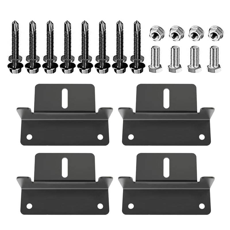 GAOINTELL Aluminium Solar Panel Brackets Set Proof Solar Mounts Solar Hardware Für Einfache Autoanhängern von GAOINTELL
