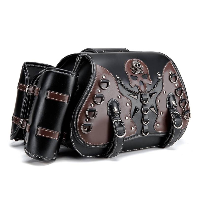 GAOINTELL Funktionelle Satteltaschen Punk Stile Mit Großer Speicherkapazität Für Fahrer Mit Großer Kapazität Einfach Installation von GAOINTELL