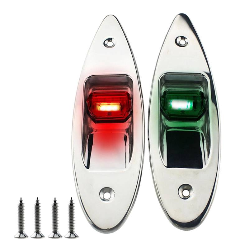 GAOINTELL LED Marine Schiffe Boote Pontoons Navigationslichter Bootssignale Lampen Für Erweiterte Sicherheit Und Sichtbarkeit 2pcs von GAOINTELL