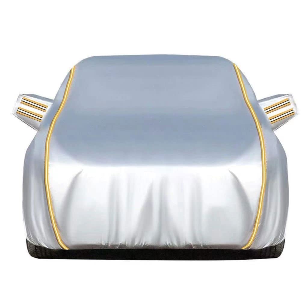 Auto-Abdeckung for Peugeot 508 Allwetter-Winddichte Flammhemmende Auto-Plane Schnee-Regen-Schutz-Auto-Abdeckung (Color : Silver) von GAOOR