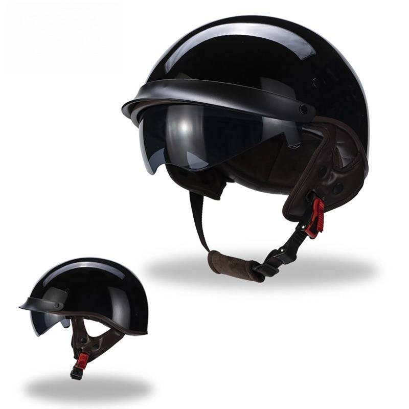 Halbhelm Für Motorrad Moped Roller Vintage-Stil Für Erwachsene Männer Und Frauen Crashhelm Leichtes Design Cartoon-Muster B,XXL(63-64CM) von GAOZITAIGZ