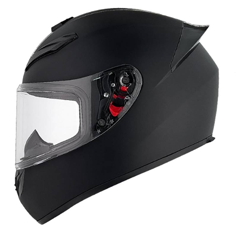 Integralhelm Mit Sonnenblende, Racing Style Motorrad Helm, Motorradhelm ECE 2205 Zertifiziert, Integralhelm Für Erwachsene Frauen Und Männer A,M(57-58CM) von GAOZITAIGZ