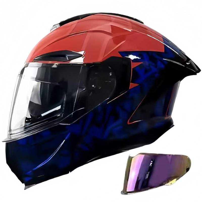 Klapphelm Motorradhelm Integralhelm ECE 2205 Zertifiziert Jethelm Mit Sonnenblende Modulare Helm Integralhelm Für Damen Und Herren D,M(54-56CM) von GAOZITAIGZ