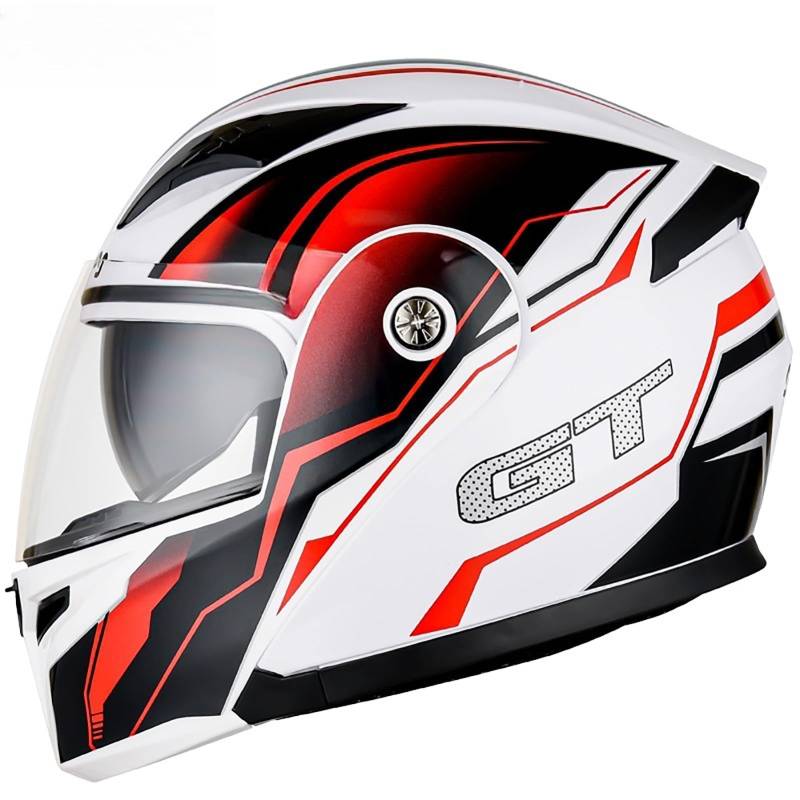 Modularer Motorradhelm ECE/DOT-Geprüft Belüftung Klappdesign Mopedhelm Für Erwachsene Männer Und Frauen Integralhelm Für Das Fahren In Der Stadt I,M(57-58CM) von GAOZITAIGZ