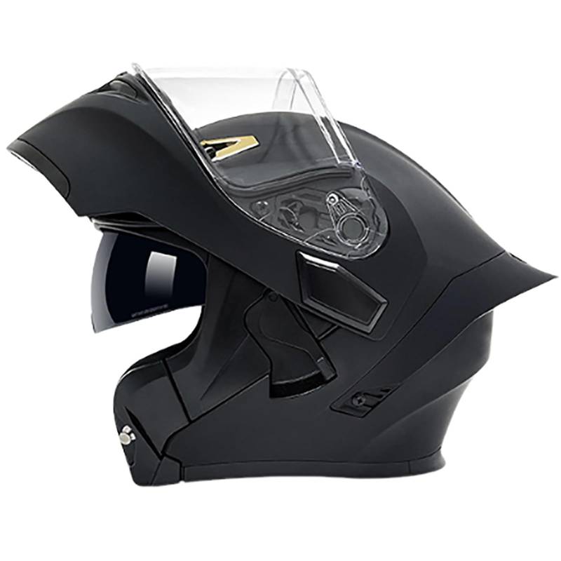 Modularer Motorradhelm Integralhelm Klapphelm Doppelvisier Mopedhelm Mit Cartoon-Muster Ganzjahreshelm Für Erwachsene Männer Und Frauen A,M(57-58CM) von GAOZITAIGZ