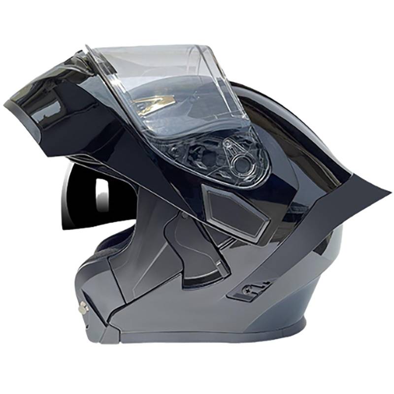 Modularer Motorradhelm Integralhelm Klapphelm Doppelvisier Mopedhelm Mit Cartoon-Muster Ganzjahreshelm Für Erwachsene Männer Und Frauen B,L(59-60CM) von GAOZITAIGZ