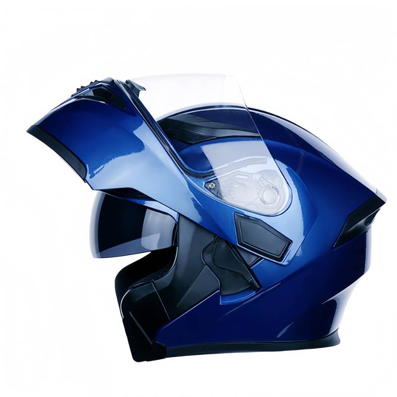 Modularer Motorradhelm Mit Aufklappbarer Vorderseite Integralhelm Für Fahrten In Der Stadt Und Touren ECE/DOT-Geprüft Schnellverschluss-Visier Und Cartoon-Muster H,XL(61-62CM) von GAOZITAIGZ
