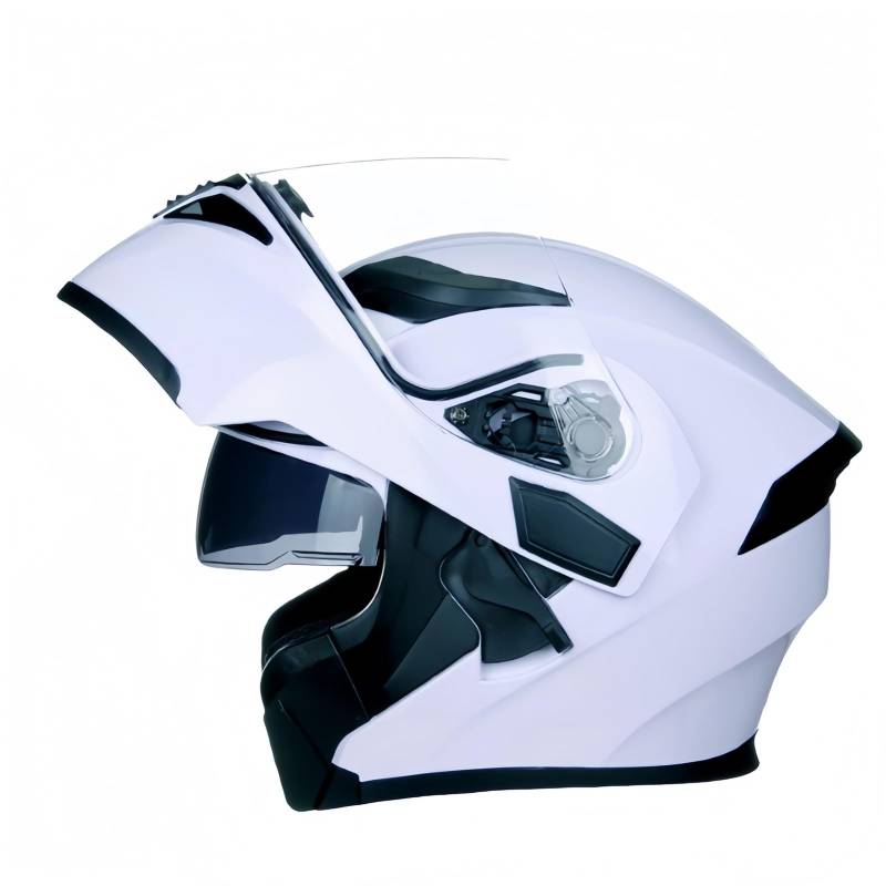 Modularer Motorradhelm Mit Aufklappbarer Vorderseite Integralhelm Für Fahrten In Der Stadt Und Touren ECE/DOT-Geprüft Schnellverschluss-Visier Und Cartoon-Muster J,M(57-58CM) von GAOZITAIGZ