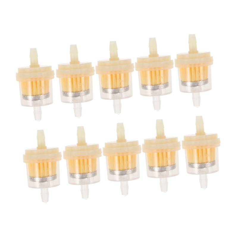 GARVALON 10 Stück Benzinfilter Atv Ölfilter Geländewagen Inline Benzinfilter Geländewagen Inline Gasfilter Geländewagen Benzinfilter Go Kart Teil Go Kart Gasfilter von GARVALON