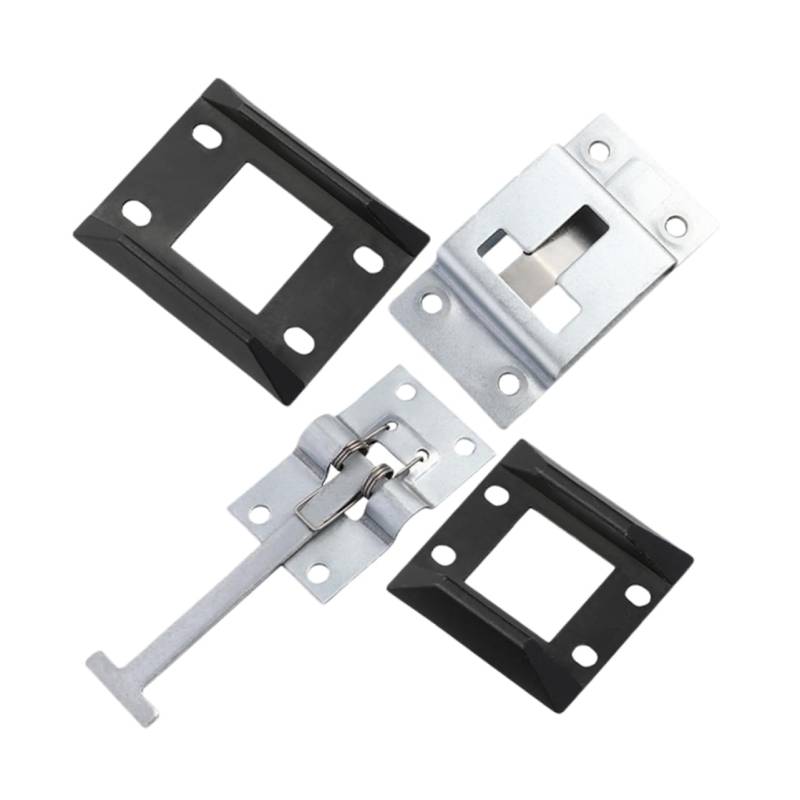 GARVALON 2 Sets Fracht Tür Latch T Griff RV Bildschirm Tür Fangen Edelstahl Weiß Zink Einfach Installieren von GARVALON