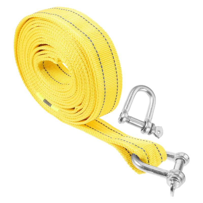 GARVALON Abschleppseile mit langlebigen Metallhaken und 5 Tonnen Tragkraft für PKWs LKWs Offroad-Abschleppgurt Nylon-Windenseil für Notabschleppung von GARVALON