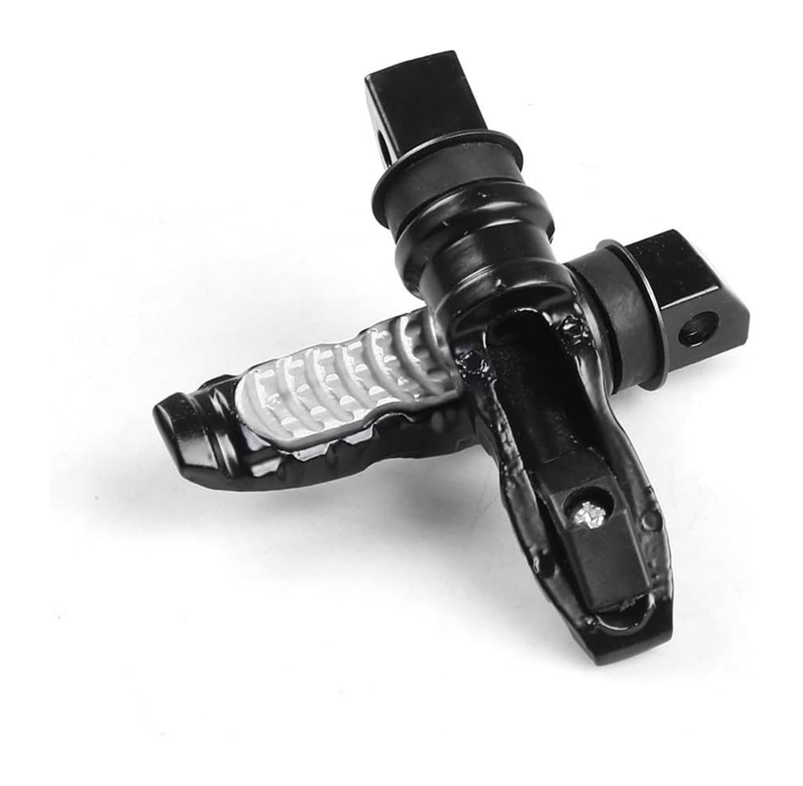 2Pcs Motorrad Hinten Passagier Fußrasten Allgemeine Aluminium Legierung Fußstütze Universal Fußrasten Pedale Pedale Ruht Fußrasten Motorrad(Silber) von GATAVCTKPY