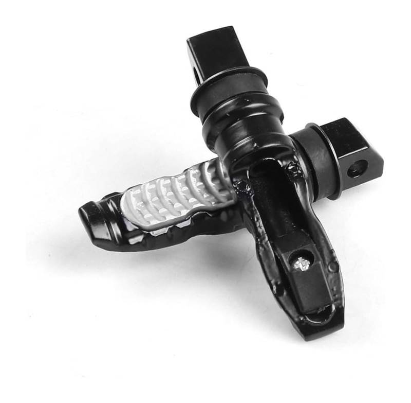 2Pcs Motorrad Hinten Passagier Fußrasten Allgemeine Aluminium Legierung Fußstütze Universal Fußrasten Pedale Pedale Ruht Fußrasten Motorrad(Silber) von GATAVCTKPY