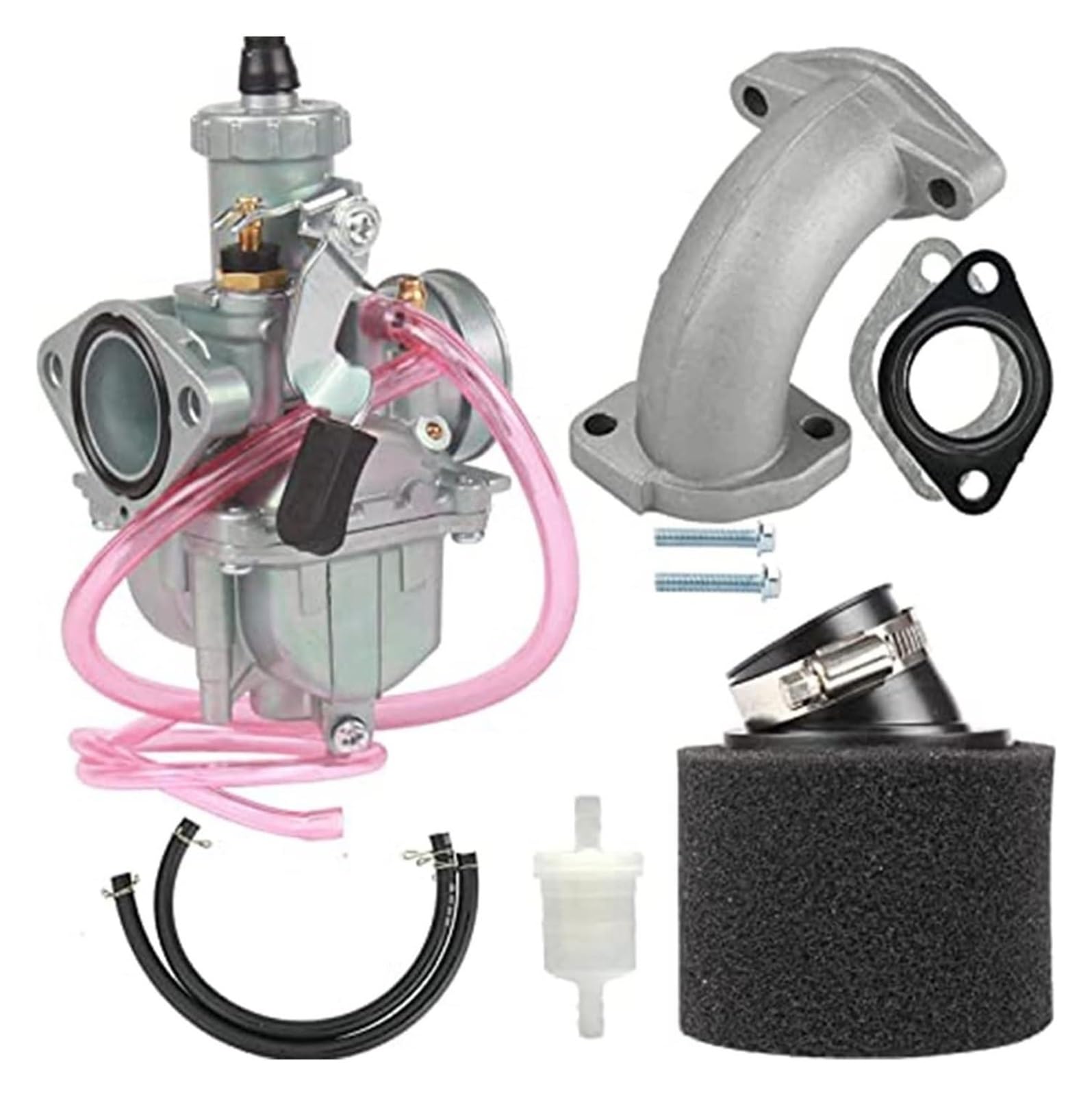 Für 125 140 150 160cc Dirt Pit Bike Für Mikuni VM22 Vergaser PZ26 26mm Carb Ansaugrohr Verteiler 38mm Luftfilter Kit Kit Vergaser(2) von GATAVCTKPY