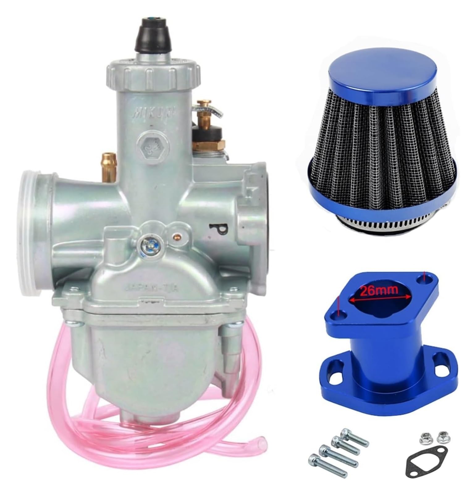 Für 125 140 150 160cc Dirt Pit Bike Für Mikuni VM22 Vergaser PZ26 26mm Carb Ansaugrohr Verteiler 38mm Luftfilter Kit Kit Vergaser(5) von GATAVCTKPY