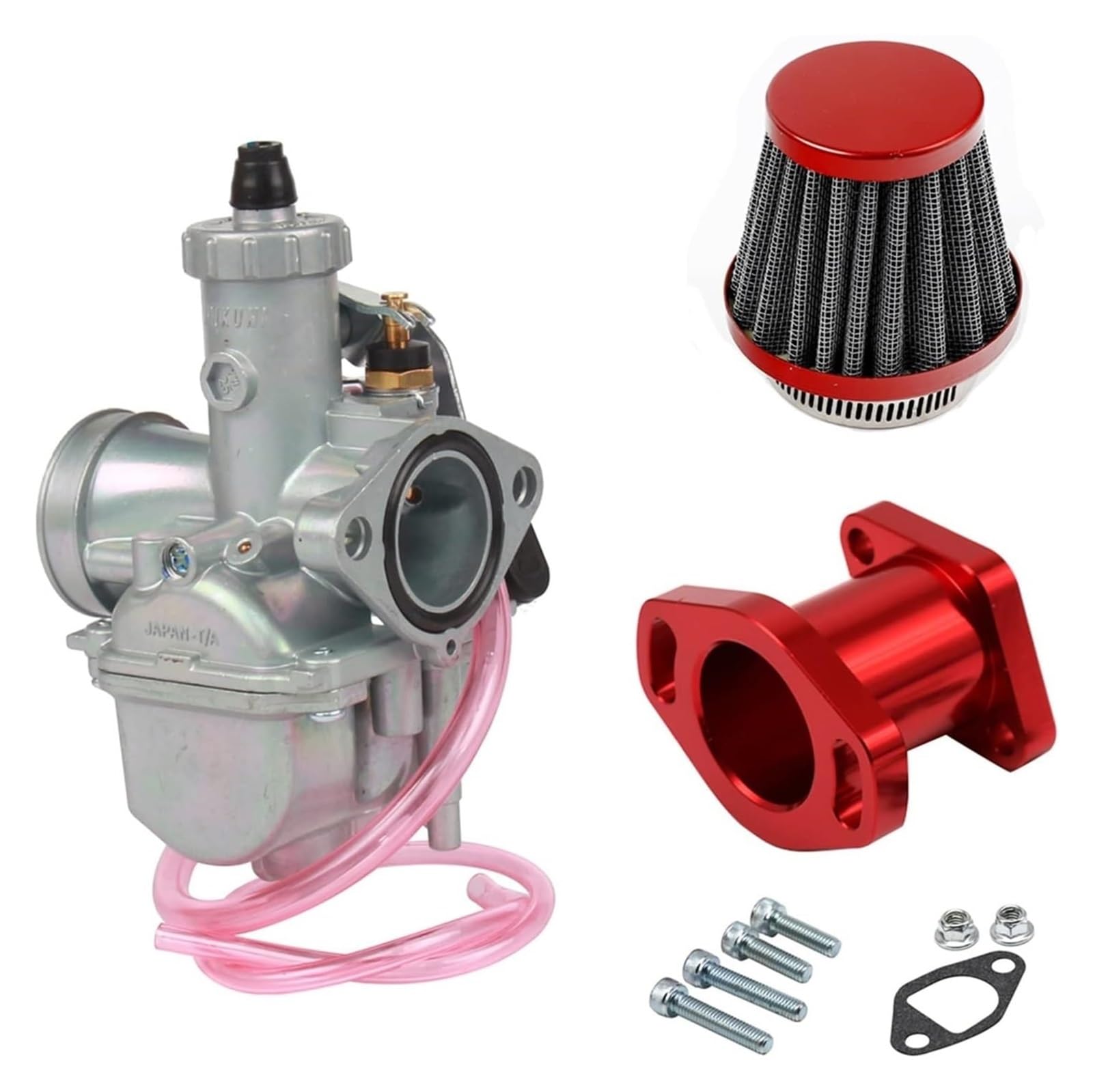 Für 125 140 150 160cc Dirt Pit Bike Für Mikuni VM22 Vergaser PZ26 26mm Carb Ansaugrohr Verteiler 38mm Luftfilter Kit Kit Vergaser(6) von GATAVCTKPY