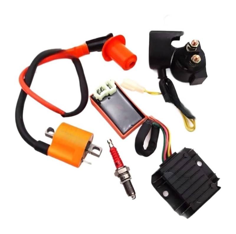 Motorrad Zündspule Für 150cc 200cc 250cc ATV Quad Motorrad CDI Zündgerät Motorrad Zündspule 6 Pin AC CDI Regler Gleichrichter Relais Kit Motorradzündung von GATAVCTKPY