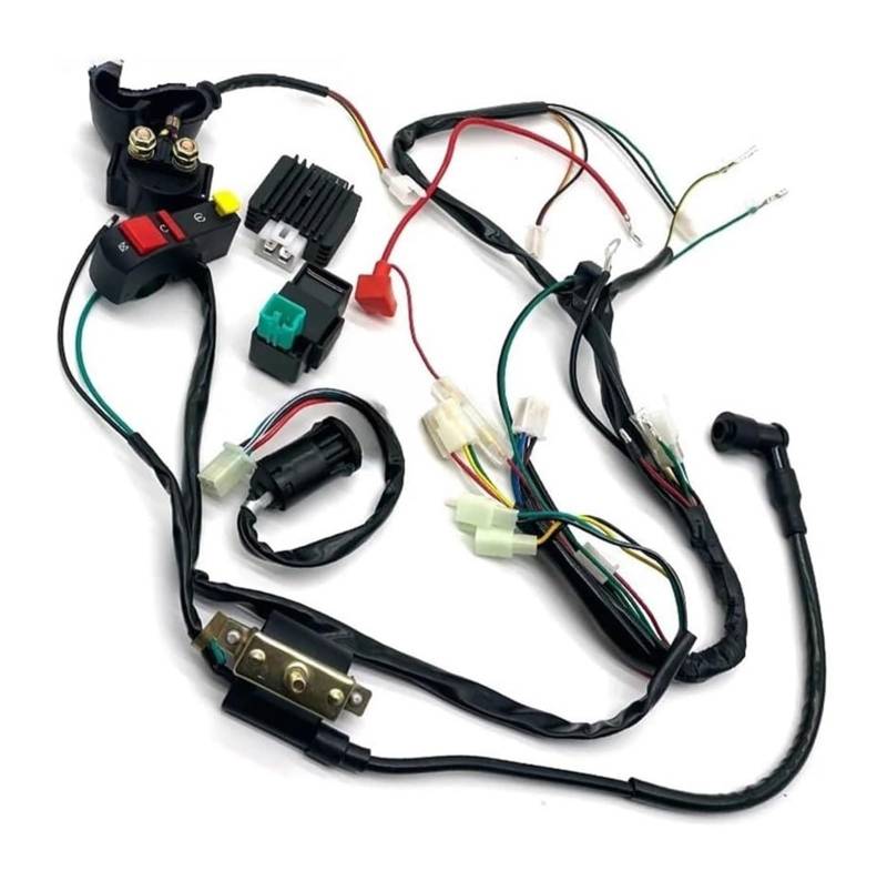 Motorrad Zündspule Für 50 70 90 110CC ATV Quad Go Kart Dirt Bikes Roller Buggy Kabelbaum Spule CDI Verkabelung Set Motorrad Zündung Kit Motorradzündung von GATAVCTKPY