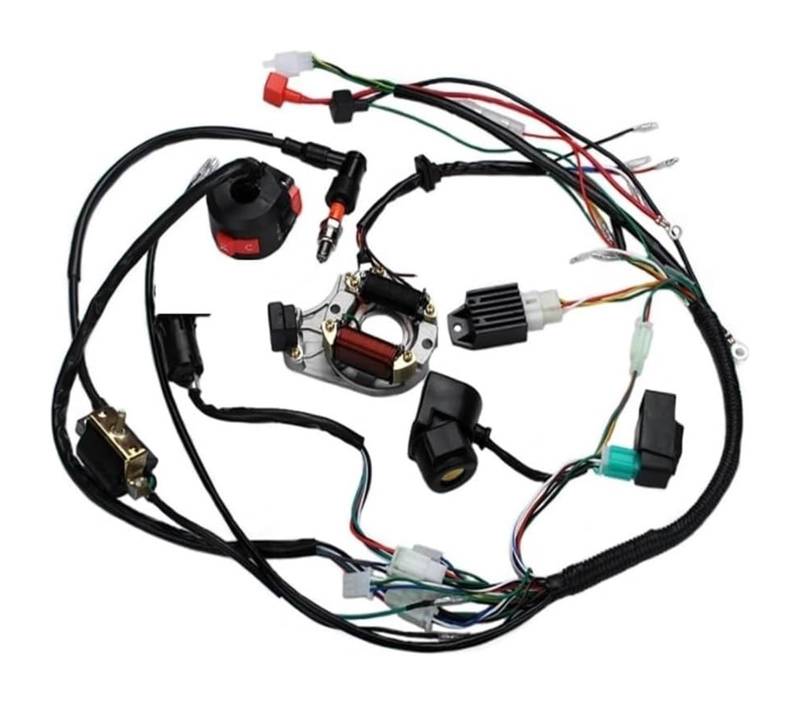 Motorrad Zündspule Für 50cc 70cc 90cc 110CC ATV Quad Go Kart Zündung Gerät Kabelbaum Spule CDI Verdrahtung Set Motorrad Zündung Werkzeug Motorradzündung von GATAVCTKPY